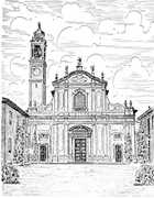 San Martino Wedding In July in Milan, Italy