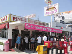 Pinks Hot Dogs - Rise and Dine - 709 N La Brea Ave, Los Angeles, CA, United States Pinks Hot Dogs - Rise and Dine - 709 N La Brea Ave, Los Angeles, CA, United States