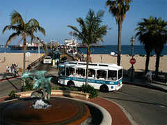 State Street - Trolley - State St, Santa Barbara, California, US State Street - Trolley - State St, Santa Barbara, California, US