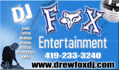 FOX ENTERTAINMENT-DJs in Ohio - DJs, Bands/Live Entertainment - 1827 Wendell Avenue, Lima, Ohio, 45805, U.S.A.